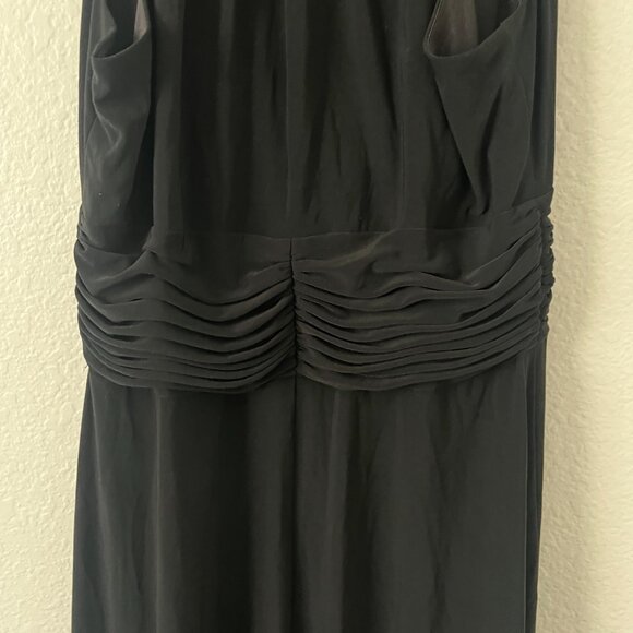 Evan Picone Sz 12 Black Cocktail Evening Sleeveless Dress LBD Formal Gala‎ Party - Picture 8 of 12